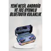 Yeni Nesil Bluetooth Kulaklık Uzun Pil Ömrü El Fenerli Dijital Şarj Göstergeli
