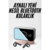 Yeni Nesil Kablosuz Kulaklık Aynalı Powerbank Özellikli Bluetooth Bağlantılı Dijital Göstergeli