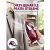 Yeni Nesil Kırmızı Buharlı Ütü 2200 Watt Seramik Tabanlı Yüksek Buhar Gücü