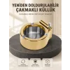 Yeniden Doldurulabilir Çakmaklı Küllük Dayanıklı Yapı