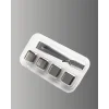 Yeniden Kullanılabilir 304 Çelik Metal Buz Küpleri 4lü Set