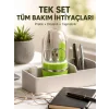 Yeşil Tırnak Bakım Seti Cımbız Makas Tırnak Makası ve Törpü