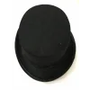 Yetişkinler İçin Siyah Renk Ringmaster Sihirbaz Şapkası Fötr Şapka 15 cm