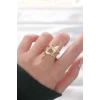 Yıldız Model Gold Renk Ayarlanabilir Yüzük