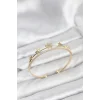 Yıldız Model Gold Renk Pirinç Kadın Bileklik