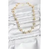 Yıldız Model Pirinç Gold Renk Kadın Kolye
