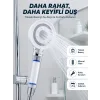 Yüksek Basınçlı Filtreli Duş Başlığı Mineral Filtreli Su Tasarruflu El Duşu