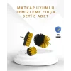 Yüksek Devirde Etkili Temizlik Sağlayan Matkap Ucu Fırça Seti