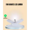 Yüksek Işık Güçlü LED Ampül 4 Kollu Katlanır Pervane Tasarım