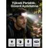 Yüksek Işıklı Şarjlı ve Sensörlü LED Kafa Lambası Kamp Lambası
