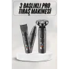 Yüksek Performanslı 3 Başlıklı Profesyonel Şarjlı Islak ve Kuru Kullanıma Uygun