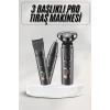 Yüksek Performanslı 3 Başlıklı Profesyonel Şarjlı Islak ve Kuru Kullanıma Uygun