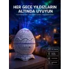 Yumurta Görünümlü Masa ve Gece Lambası Renk Değiştirebilen Projektör