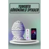 Yumurta Görünümlü Masa ve Gece Lambası Renk Değiştirebilen Projektör