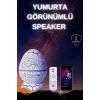 Yumurta Şeklinde Su Dalgalı Bluetooth Speaker Lamba Renkli Şarjlı
