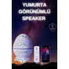 Yumurta Şeklinde Su Dalgalı Bluetooth Speaker Lamba Renkli Şarjlı Yeni Nesil