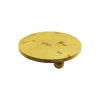 YUVARLAK 24.5CM 3 MİNİ TOP AYAKLI AHŞAP BAMBU SUNUM TEPSİSİ - MİNİ SOFRA (5047)