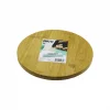 YUVARLAK=24.5CM AYAKLI= 4CM DÜZ YÜZEY AHŞAP BAMBU SUNUM TEPSİSİ - MİNİ SOFRA (5047)