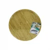 YUVARLAK=38CM AHŞAP BAMBU SERVİS SUNUM TEPSİ - TAHTASI (5047)
