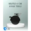 Zemin Korumalı 6 cm Kilitli Döner Ayak