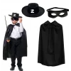 Zorro Pelerini Şapkası ve Maske Seti Çocuk Boy