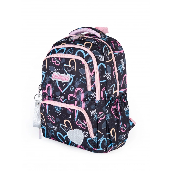 HEART SIRT ÇANTASI SİYAH