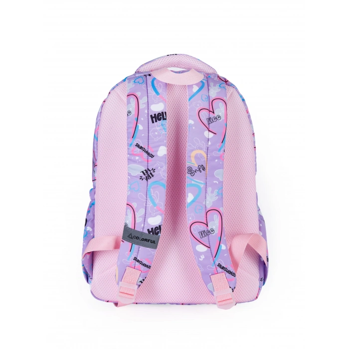 HEART SIRT ÇANTASI LİLA