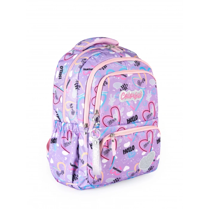 HEART SIRT ÇANTASI LİLA