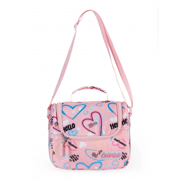 HEART BESLENME ÇANTASI PUDRA PEMBE