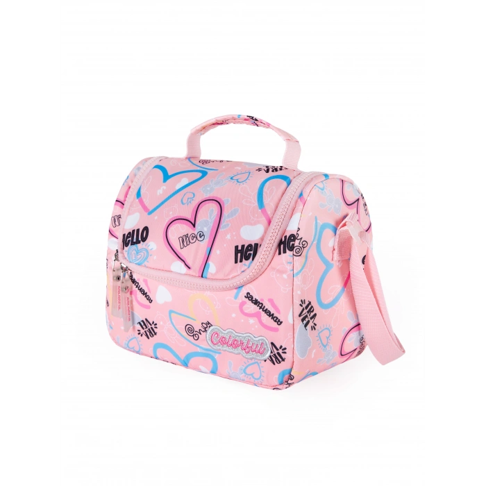 HEART BESLENME ÇANTASI PUDRA PEMBE