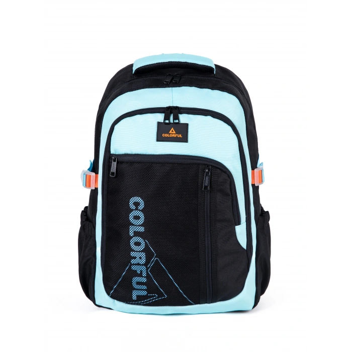 KİNG SIRT ÇANTASI SİYAH-AÇIK MAVİ