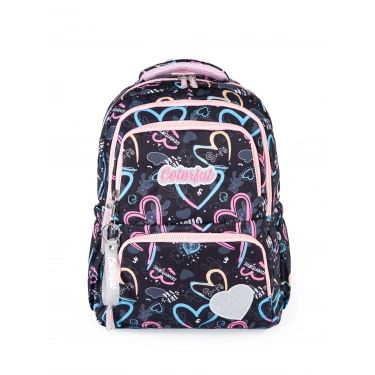 HEART SIRT ÇANTASI SİYAH