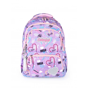 HEART SIRT ÇANTASI LİLA