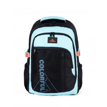 KİNG SIRT ÇANTASI SİYAH-AÇIK MAVİ