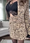 LEOPAR DESEN GABARDİN ETEK