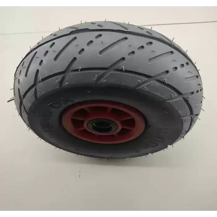 3.00X4 ENGELLİ TEKER GRİ RENK PLASTİK JANTLI RULMANLI