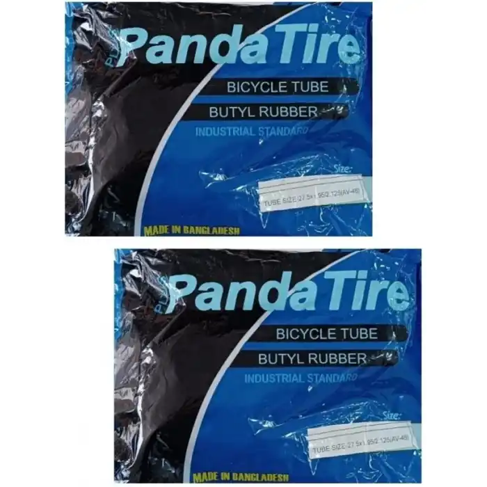 Plus Panda 27.5 Jant 27.5x1.95 - 27.5x2.125 Bisiklet İç Lastiği AV 48 mm Motor Sibop X 2 Adet