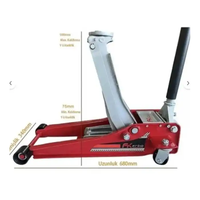 Friko 3 Ton Alçak Kafa Çift Piston Kriko