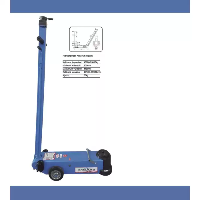 GEMASA 40/25 TON HAVALI KRİKO