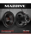 MASSİVE 38CM BASS - ÇİFT BOBİN 2500W 1000RMS 4 + 4 OHM SUBWOOFER