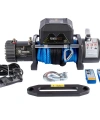 PowerMass 13500 LB Mavi Sentetik Halatlı Offroad Vinç 12V