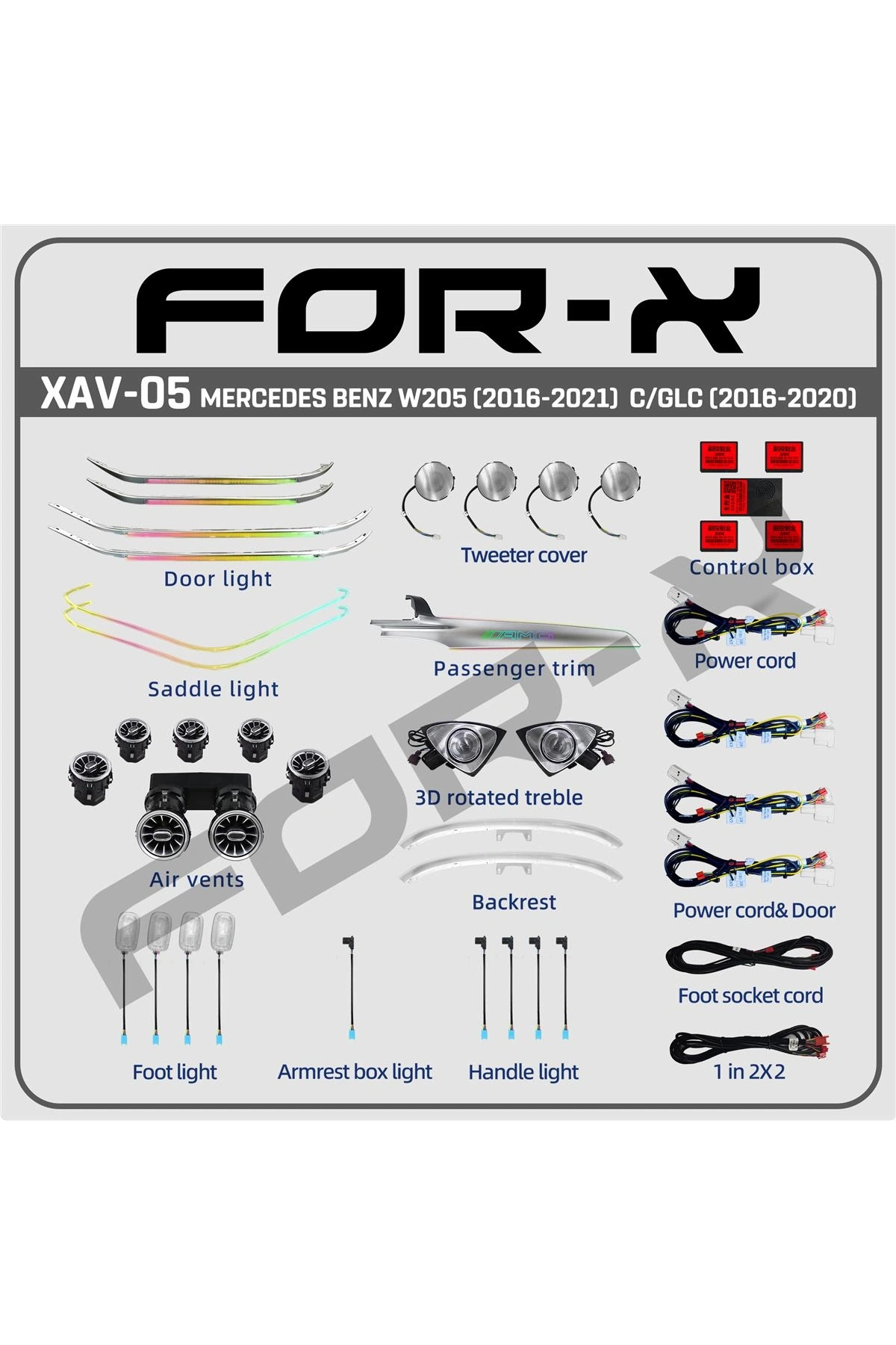 MERCEDES BENZ W205 (2016-2021) C/GLC (2016-2020)  XAV-05