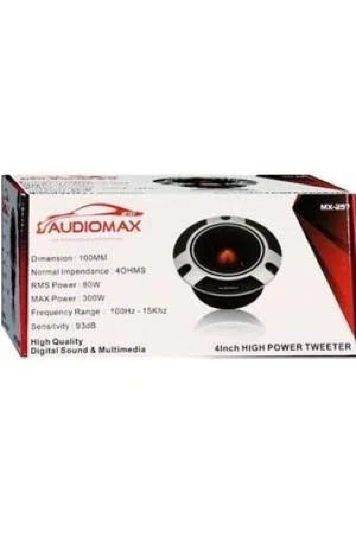 Audiomax MX-257 10 cm 600 Watt Dome Tweeter