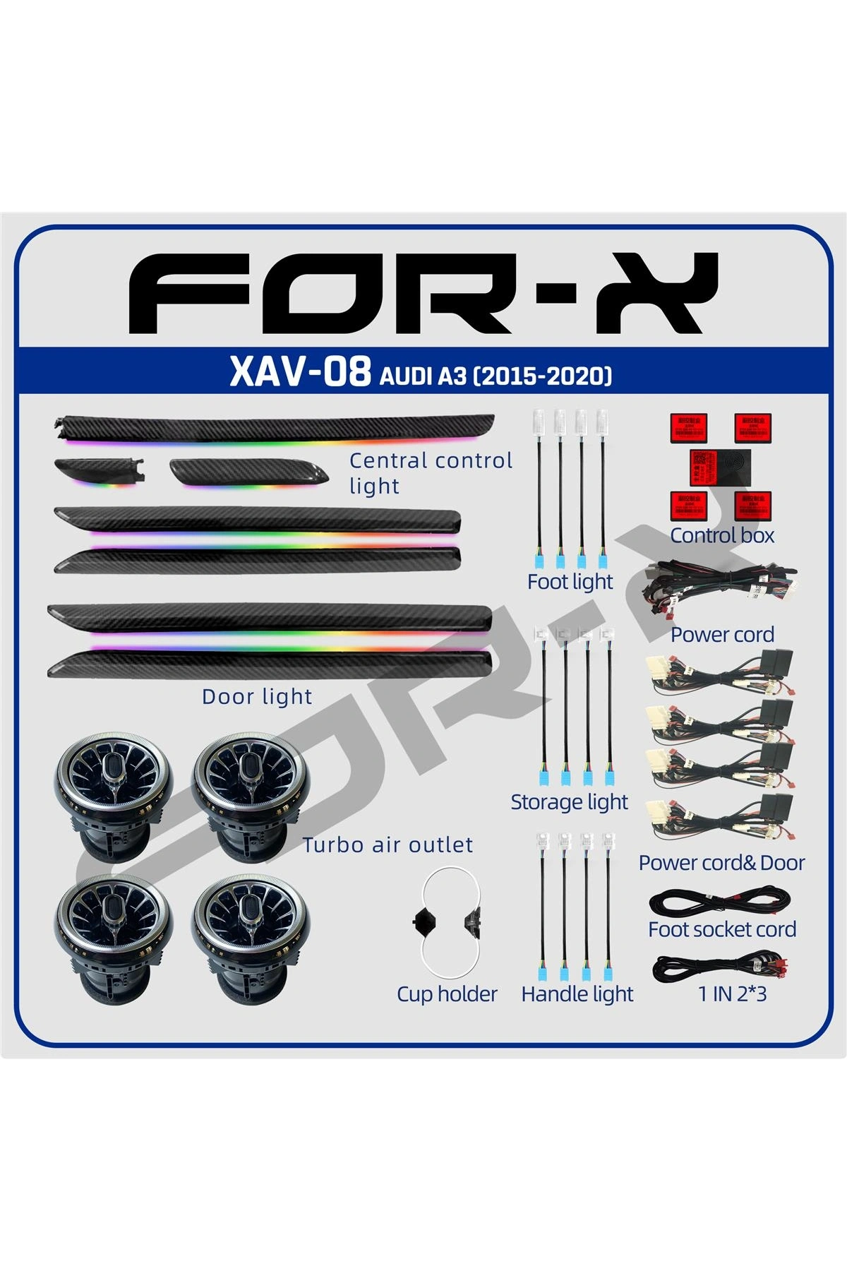 FOR-X AUDI A3 (2015-2020)    XAV-08