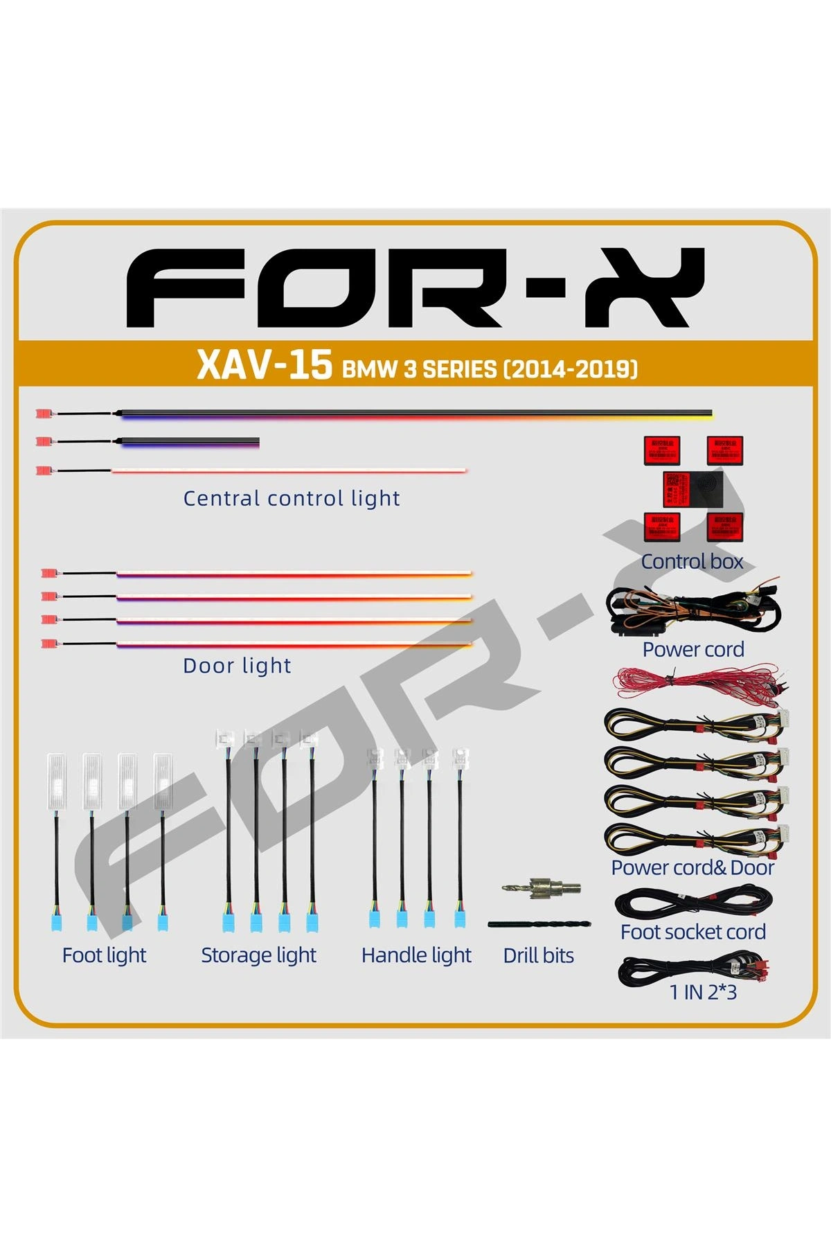 FOR-X BMW 3 SERIES (2014-2019)  XAV-15