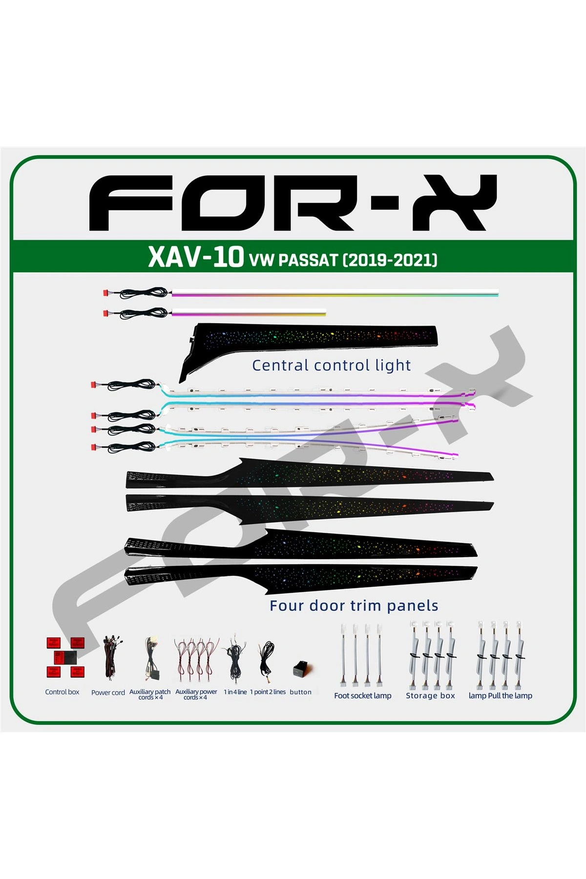 FOR-X VW PASSAT(2019-2021) AMBIENT LED LIGHTING XAV-10