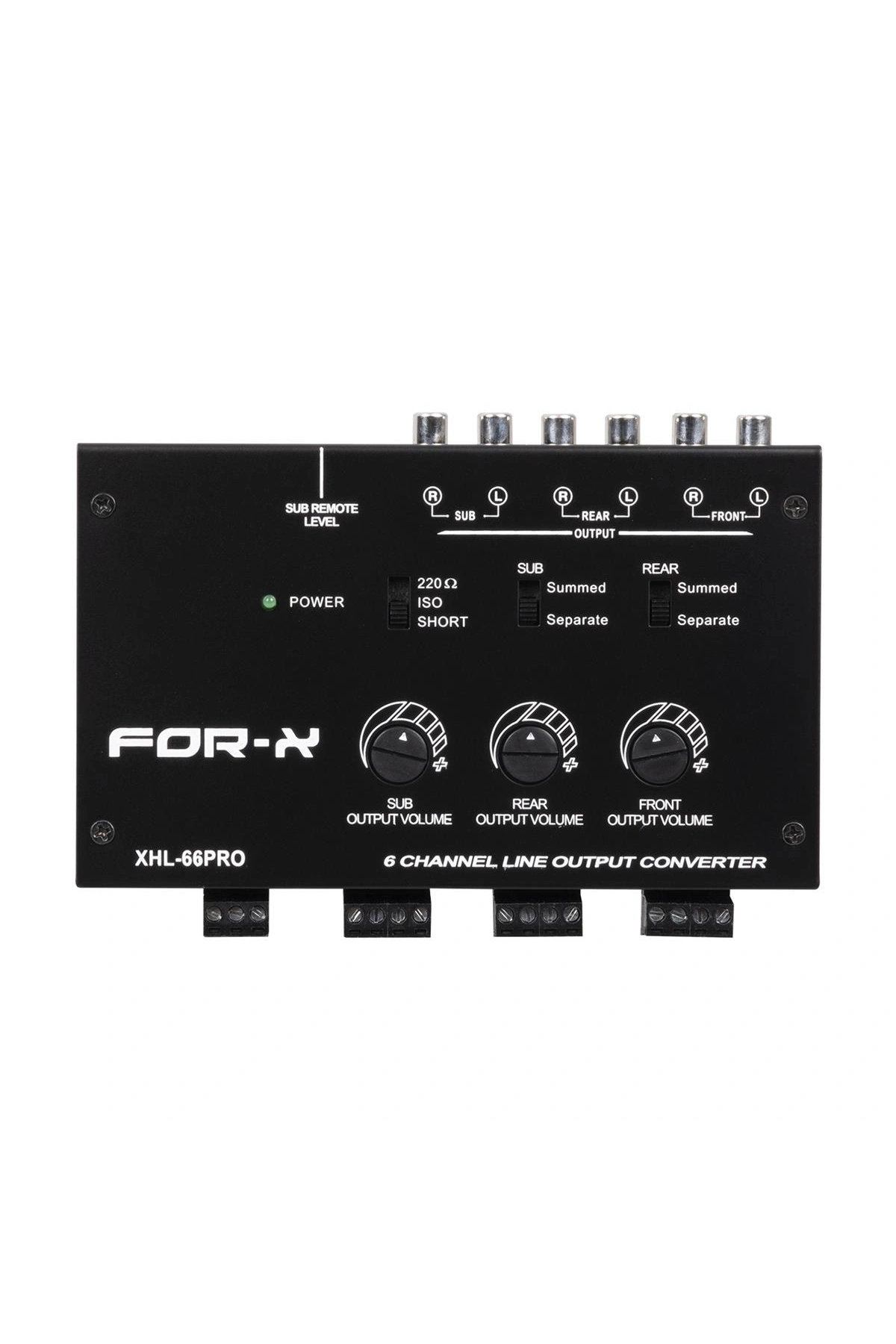 FORX XHL-66PRO 3CH HI TO LOW 6 Channel Line Output Converter DECK