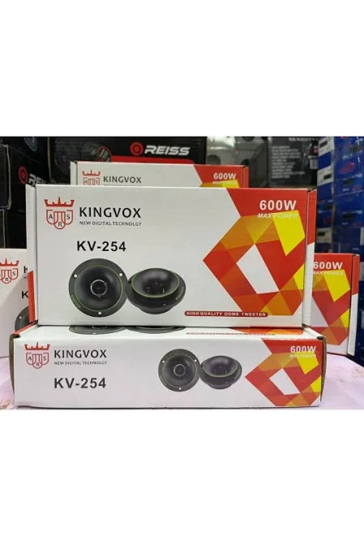 KINGVOX KV-254 10 CM DOME TWEETER 600 WATT MAXIMUM POWER cIFT FIYATIDIR 100 RMS