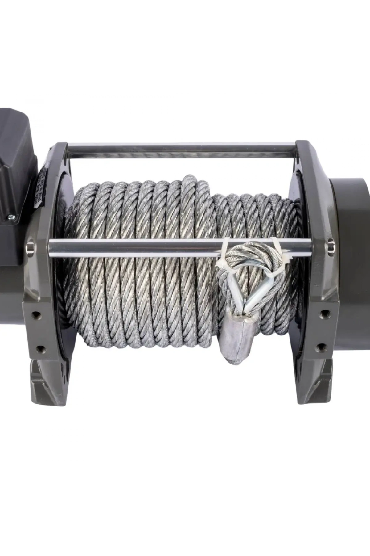 PowerMass 24V 18000 LB Çelik Halatlı Vinç