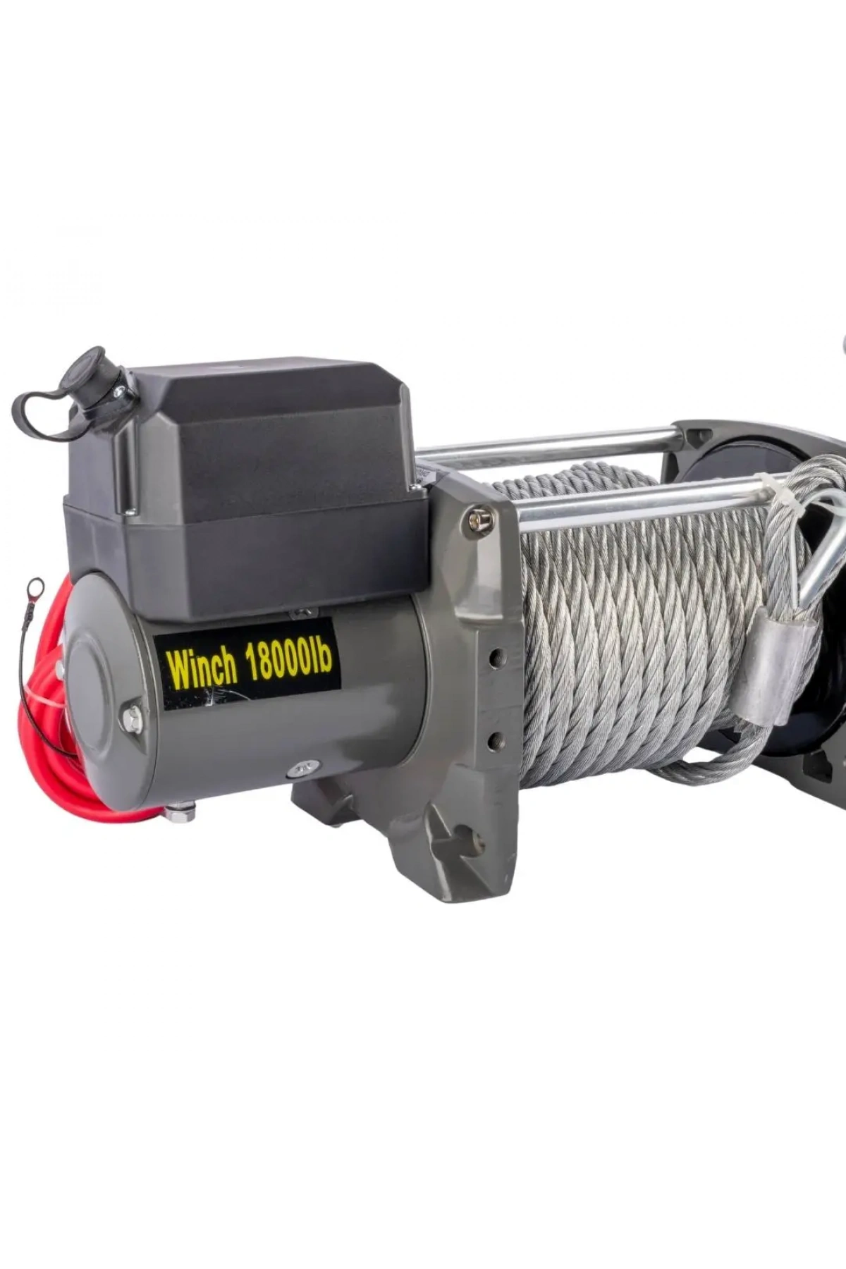 PowerMass 24V 18000 LB Çelik Halatlı Vinç